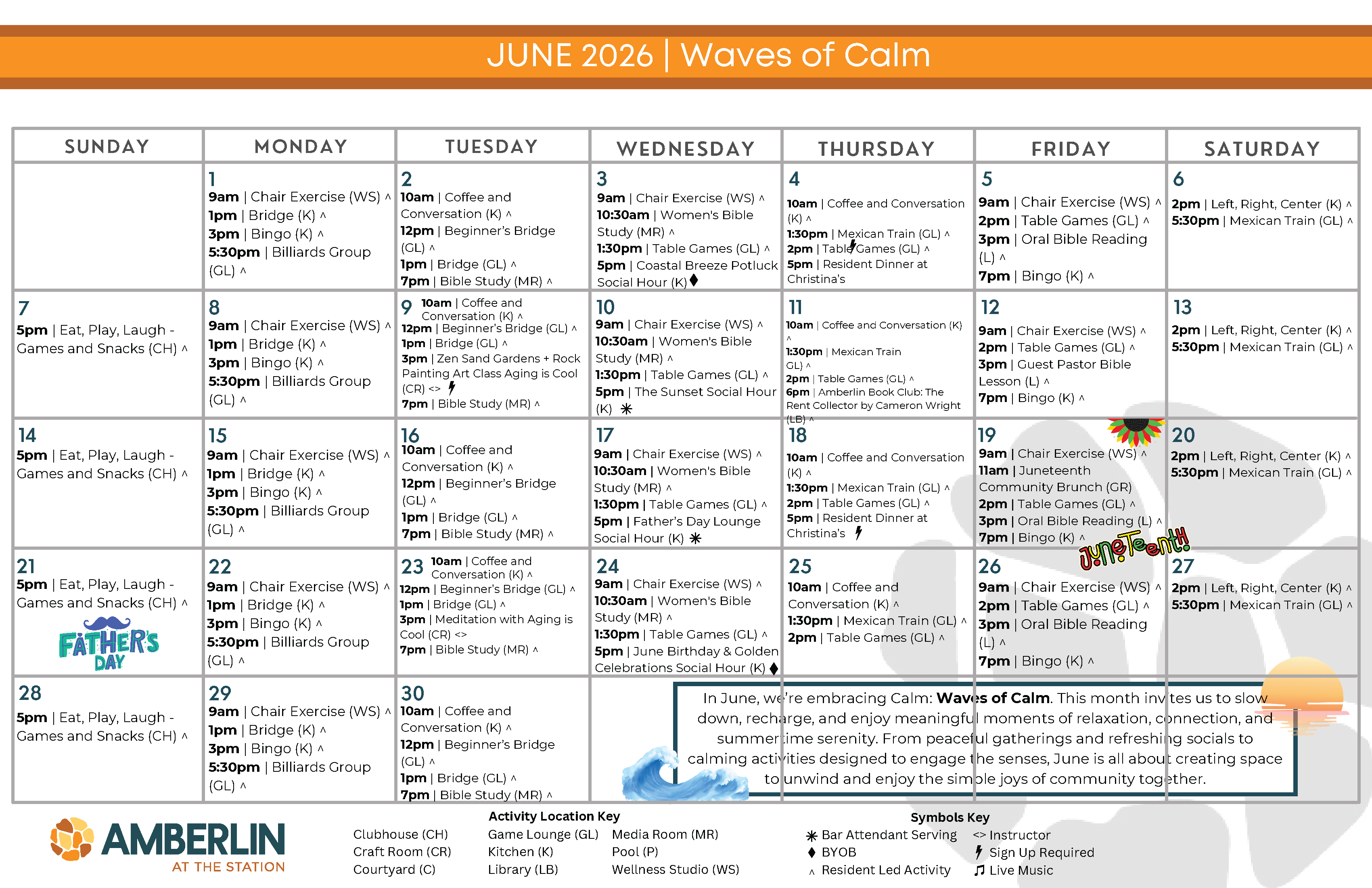 Resident Calendar
